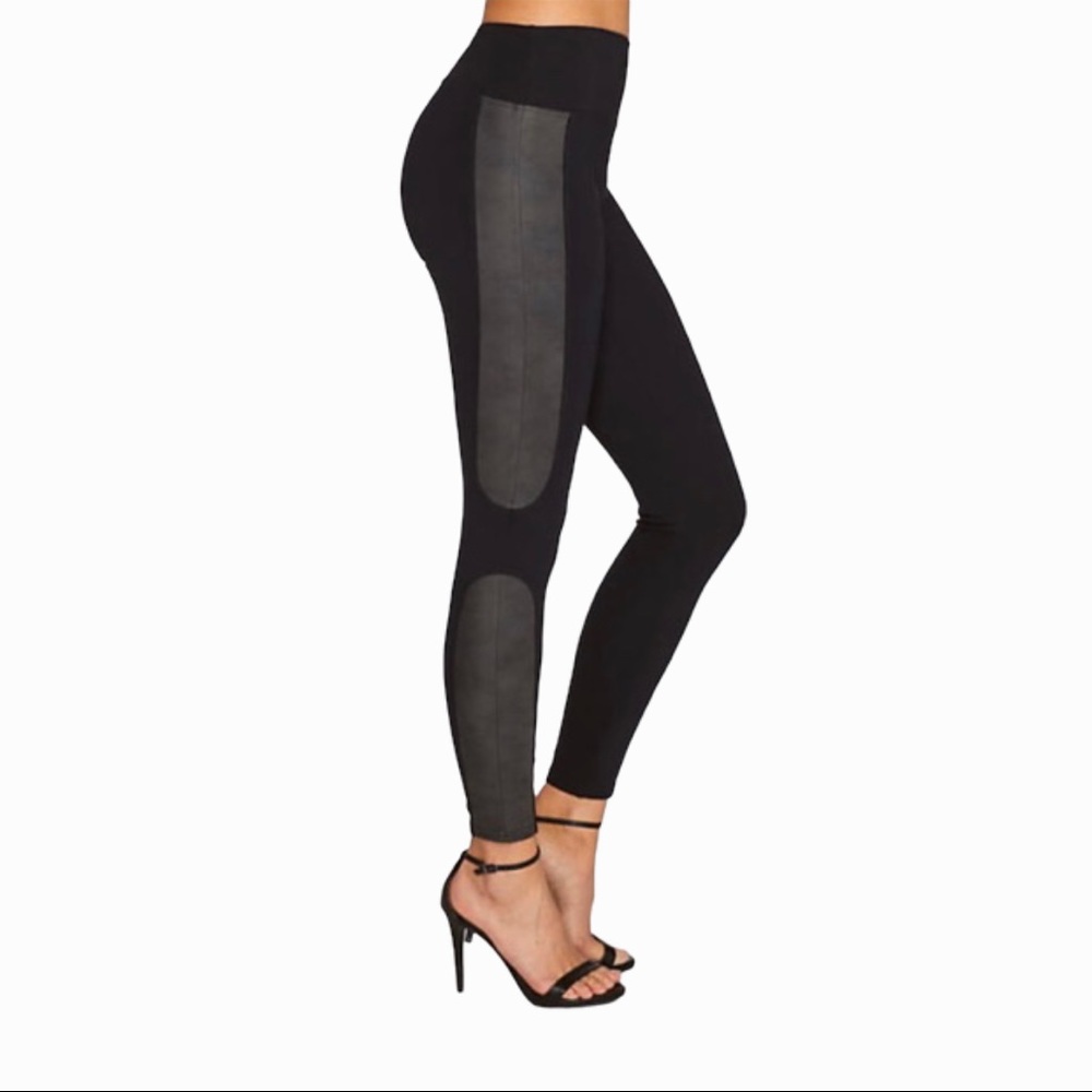 Spanx Moto Faux Leather Leggings - Picture 1 of 4